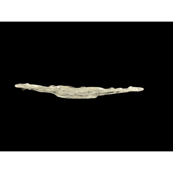 Fostoria Baroque Fleur De Lis Clear Serving Platter Etched Chintz Pattern Dish - Picture 4 of 4